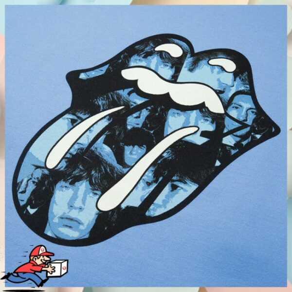 The Rolling Stones Shop Store Merch Black And Blue Crewneck