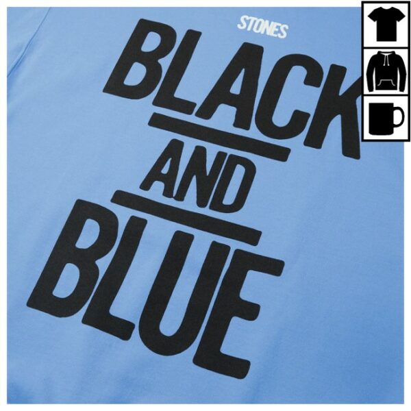 The Rolling Stones Shop Store Merch Black And Blue Crewneck