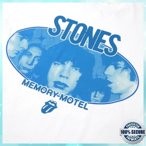 The Rolling Stones Shop Store Merch Black And Blue White Longsleeve T-Shirt