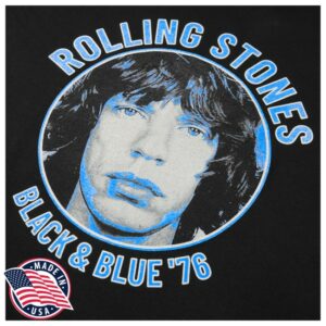 The Rolling Stones Shop Store Merch Black And Blue Mick Jagger Vest Shirt