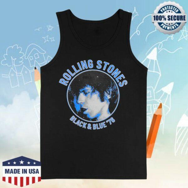 The Rolling Stones Shop Store Merch Black And Blue Keith Richards Vest Shirt