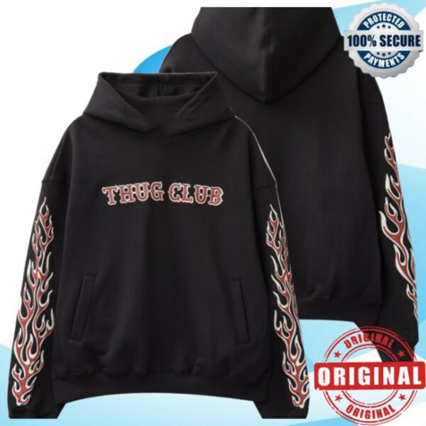 Hbx Store Merch Leather Flame Hoodie