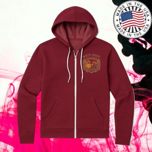 Youngstown Clothing Co Store Merch White House Fruit Farm Fall Headquarters Zip Hoodie