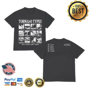 Ceecla Merch Store Tornado Type T-Shirt In Black