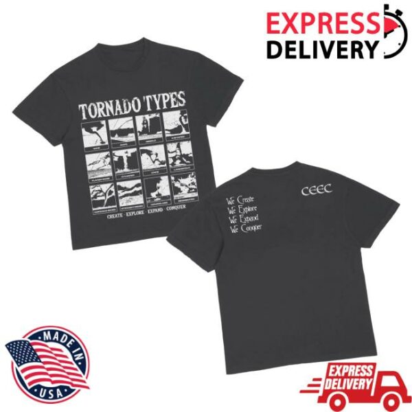 Ceecla Merch Store Tornado Type T-Shirt In Black