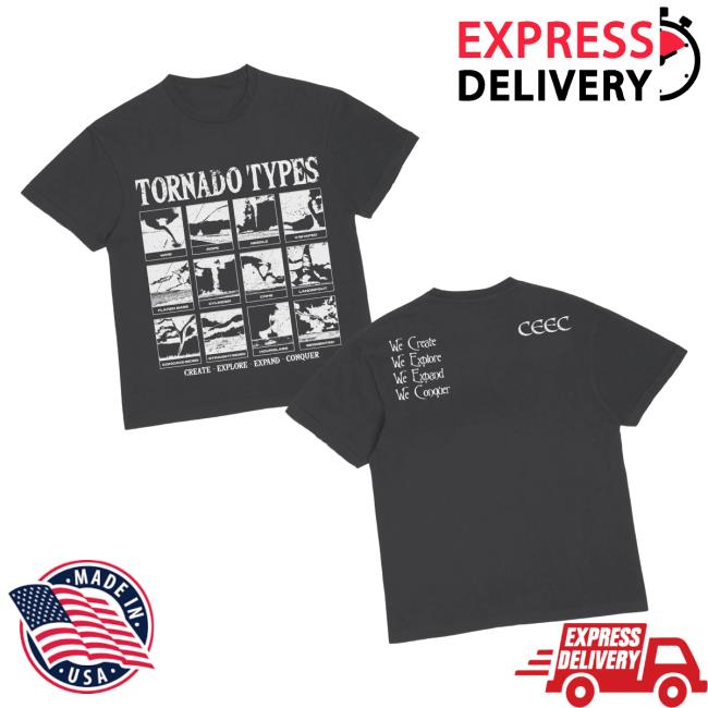 kenny Ceecla Merch Store Tornado Type T Shirt In Washed Blacka
