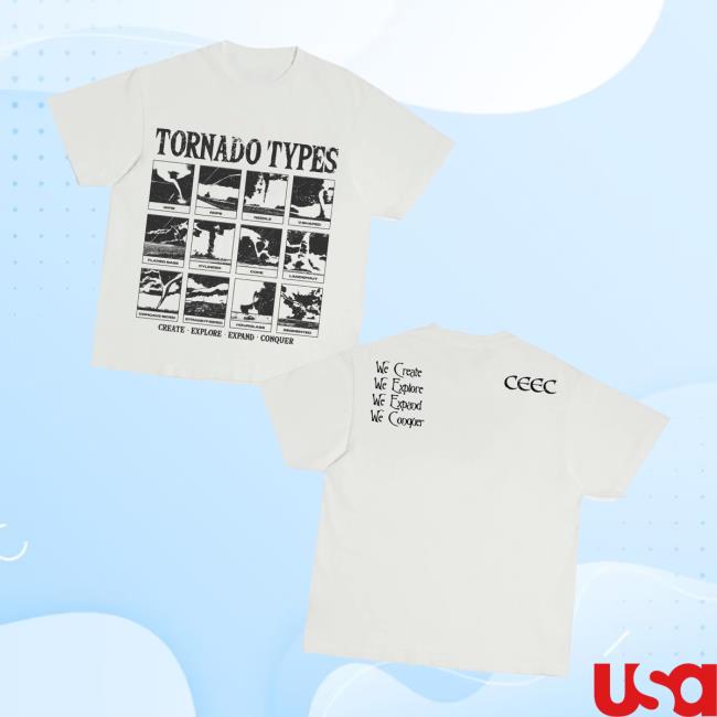kenny Ceecla Merch Store Tornado Type T Shirt In Whitea