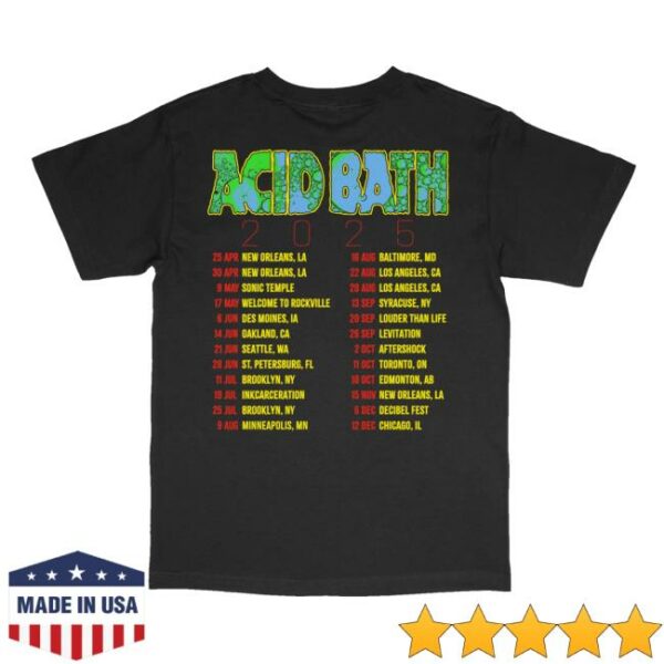 Acid Bath Official Merch Store Tour Shirt – American Apparel