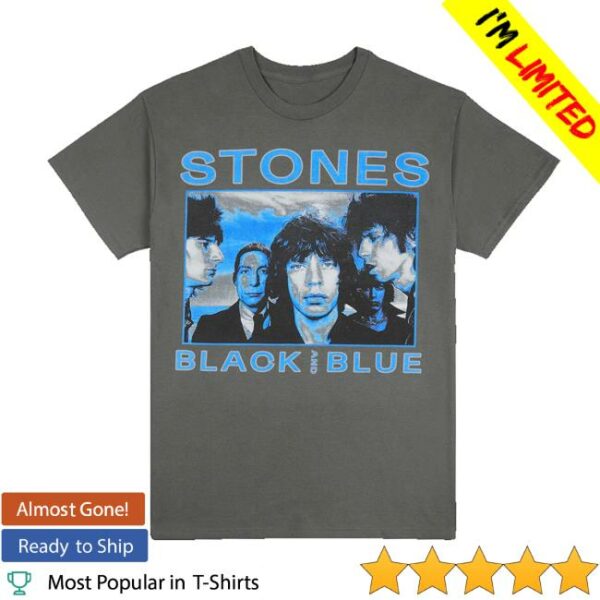 The Rolling Stones Shop Merch Black And Blue T-Shirt