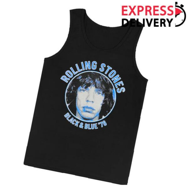 The Rolling Stones Shop Merch Black And Blue Mick Jagger Tank Top