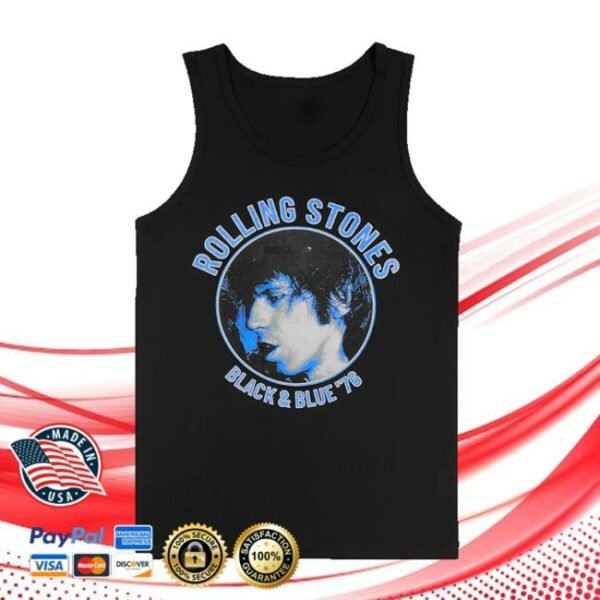 The Rolling Stones Shop Merch Black And Blue Keith Richards Tank Top