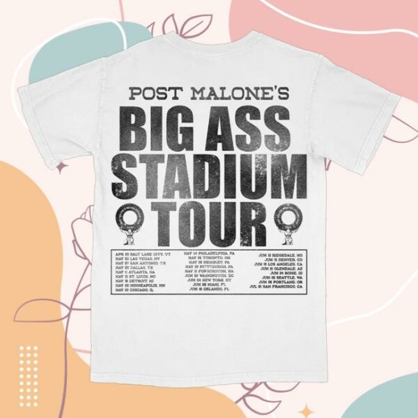 Post Malone Merch Store Emoji Tour Tee