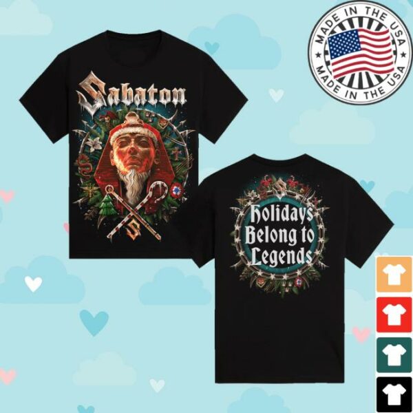Sabaton Merch Store Holidays Belong To Legends X-Mas T-Shirt