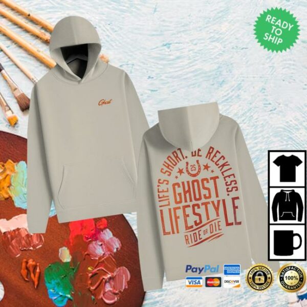 Ghost Lifestyle Merch Store Ghost Ride Or Die Hoodie Bone