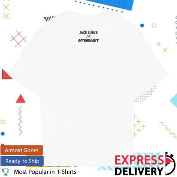 Mrbeast Merch Store Mrbeast X Jack Links Feed The Beasts Tonal Tee White