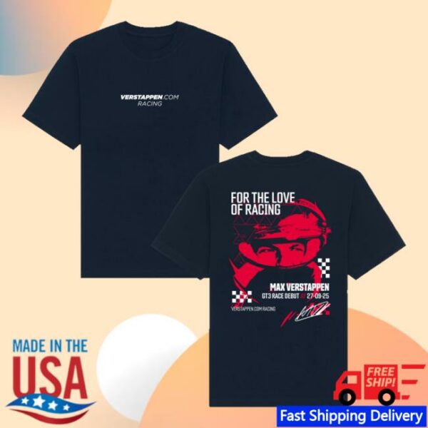 Verstappen Merch Store Gt3 Race Debut T-Shirt Max Verstappen