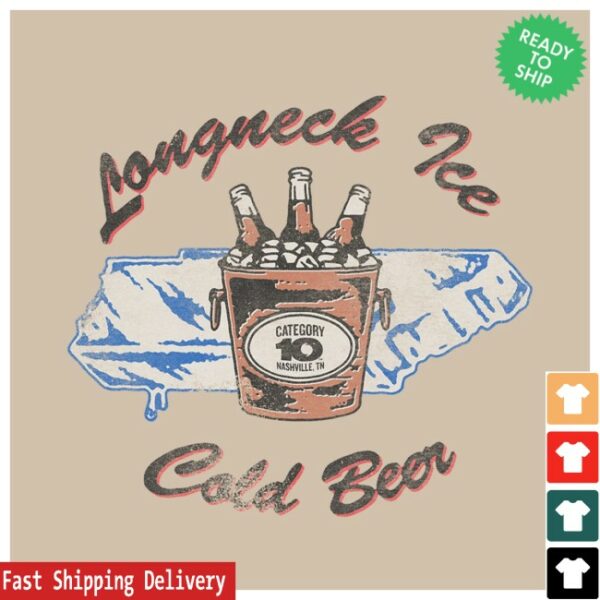 Opry Store Merch Category 10 Longneck Ice Cold Beer Tennessee State T-Shirt