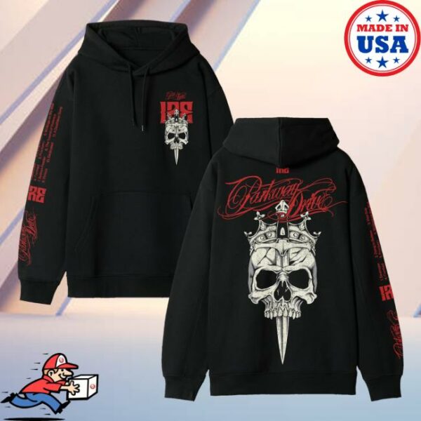 Parkway Drive Rock Merch Store Ire Skull Pullover Hoodie