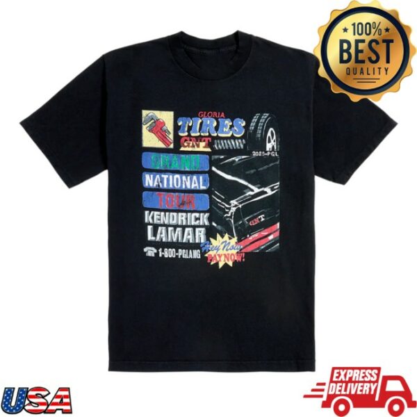 Grand National Tour Store Merch Kendrick Lamar Hey Now Pay Now Latam T-Shirt