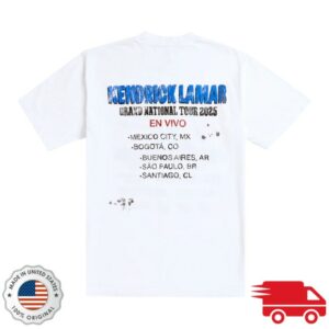 Grand National Tour Store Merch Kendrick Lamar Gloria Tire Service Latam T-Shirt Grand National Tour Store Merch Kendrick Lamar Gloria Tire Service Latam T-Shirt