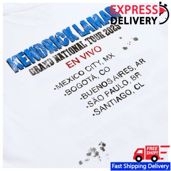 Grand National Tour Store Merch Kendrick Lamar Gloria Tire Service Latam T-Shirt