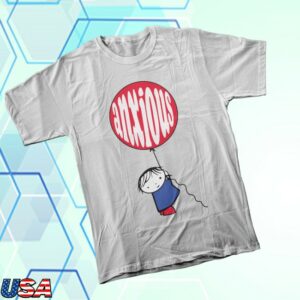 Sacreddee Rmerch Store Anxious Balloon Kid T-Shirt Sacreddee Rmerch Store Anxious Balloon Kid T-Shirt