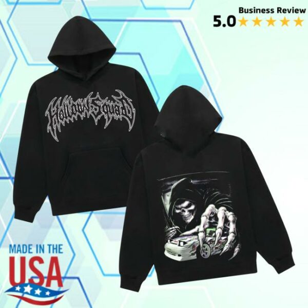 Hollowsquad La Merch Store 240 Grim Creeper Black Hoodie
