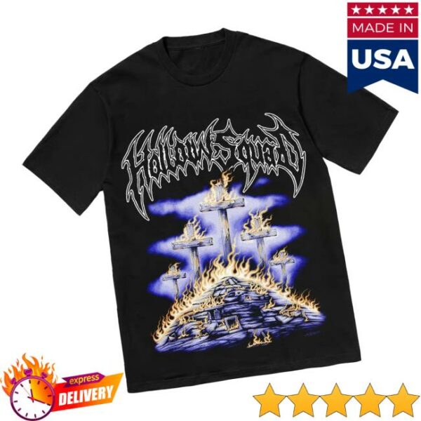 Hollowsquad La Merch Store Graveyard Black Tee