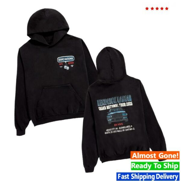 Grand National Tour Merch Store Kendrick Lamar Auto Repair Latam Hoodie