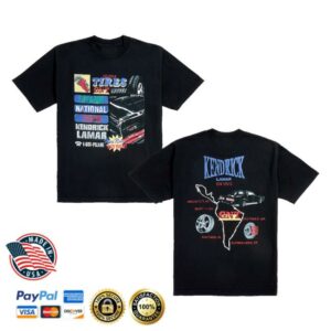 Grand National Tour Merch Store Kendrick Lamar Hey Now Pay Now Latam T-Shirt Grand National Tour Merch Store Kendrick Lamar Hey Now Pay Now Latam T-Shirt
