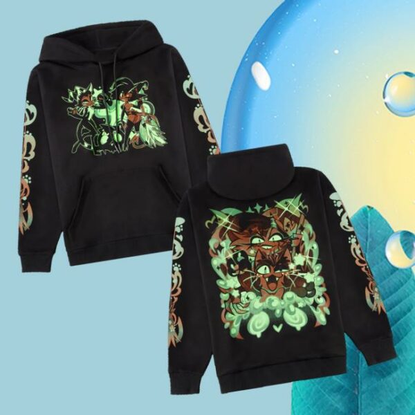 Stylish Occult Merch Store Midnight Haunting Pullover Hoodie