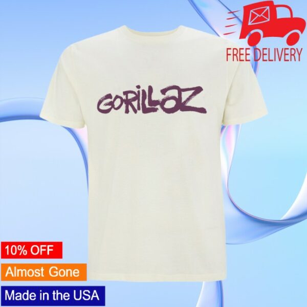 Gorillaz Store Merch Graffiti Logo T-Shirt