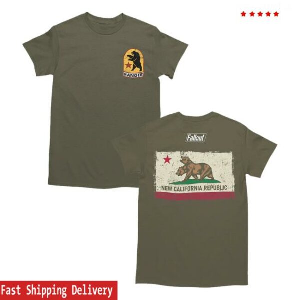 Bethesda Merch Store Fallout Ncr Ranger Badge Tee