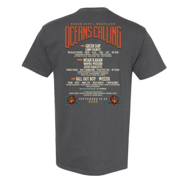 Oceans Calling Merch Store Shark Lineup Tee
