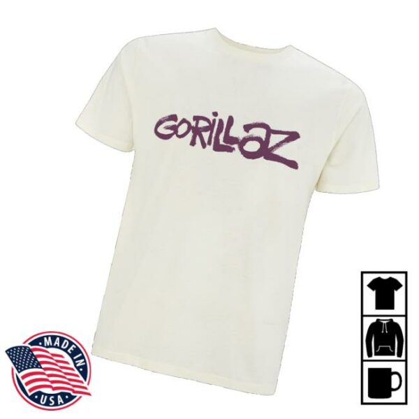 Gorillaz Merch Store Graffiti Logo T-Shirt