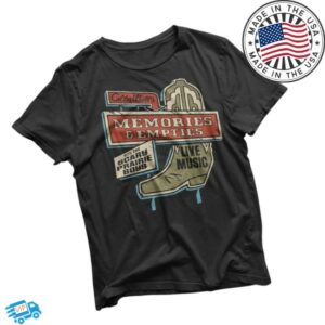 Colter Wall Store Merch Colter Wall Memories And Empties Boot Sign T-Shirt