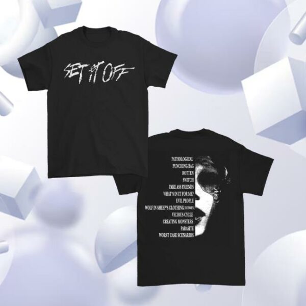 Set It Off Band Merch Store Sio Tracklist Tee