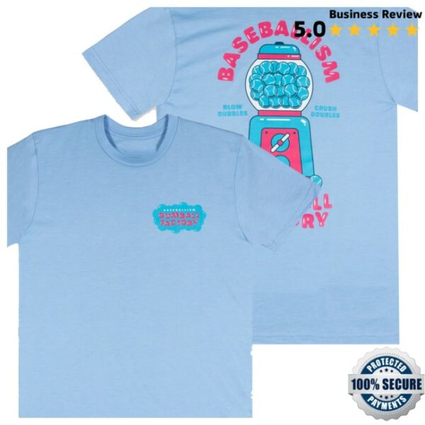 Baseballism Store Merch Gumball Factory Light Blue T-Shirt