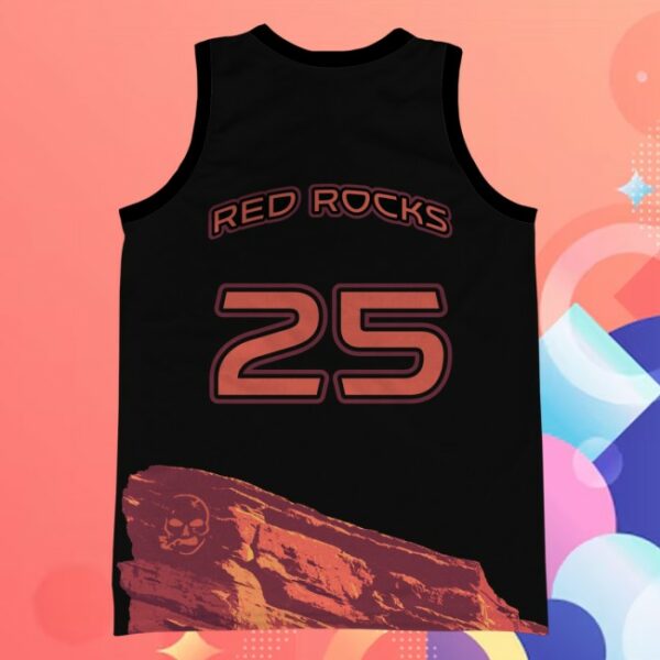 Slightly Stoopid Store Merch 2025 Red Rocks Basketball Jersey