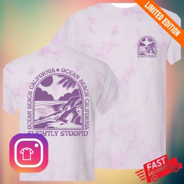 Slightly Stoopid Store Merch Ob Surf Lilac Tiedye Shirt