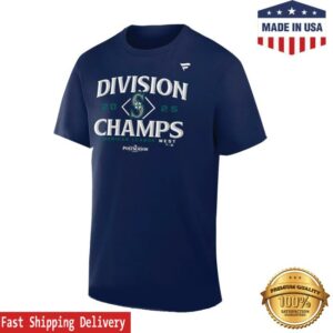 Simply Seattle Merch Seattle Mariners Al West Division Champs 2025 Locker Room T-Shirt