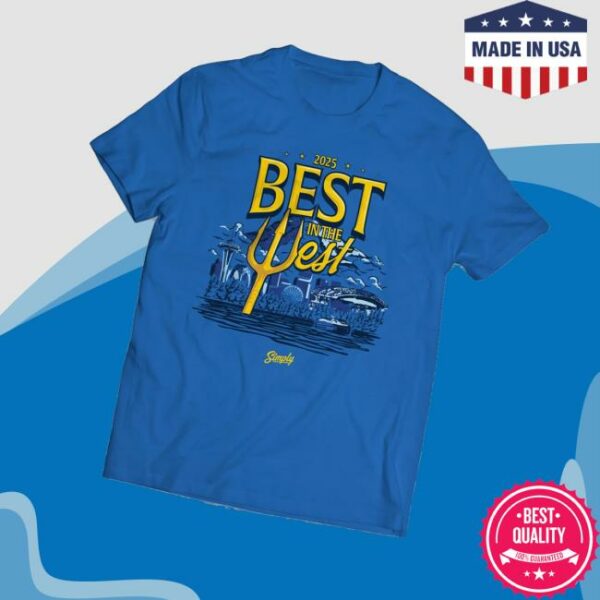 Simply Seattle Merch Best In The West 2025 Seattle Baseball Royal T-Shirt
