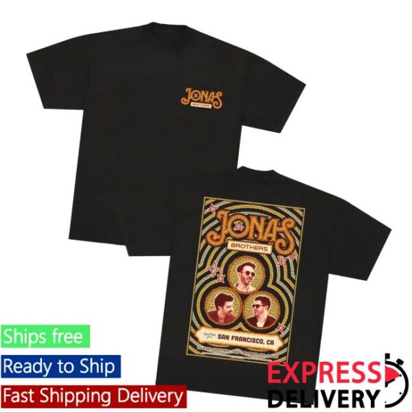 Jonas Brothers Merch Store Greetings From Your Hometown San Francisco Ca Tee