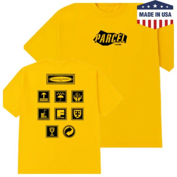 Fitted Hawaii Store Merch Parcel Gold Tee