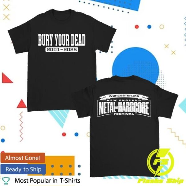 Armada Merch Store Bury Your Dead Varsity Black Tee