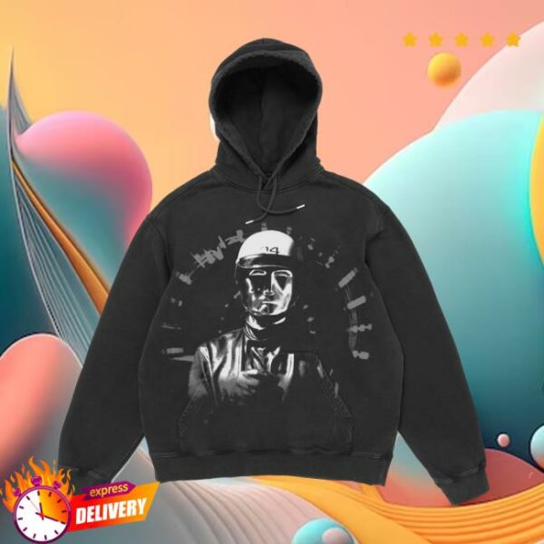 Scrt Merch Store Commander Hoodie Garment Dyed Black