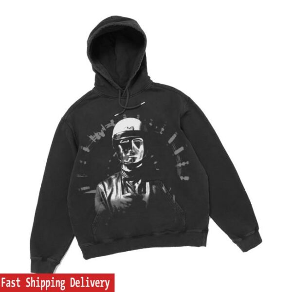 Scrt Merch Store Commander Hoodie Garment Dyed Black
