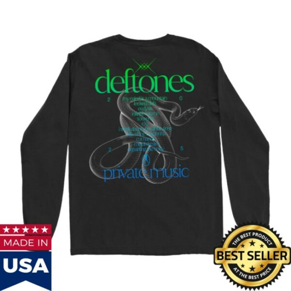 Deftones Store Merch Private Music Tracklist Long Sleeve