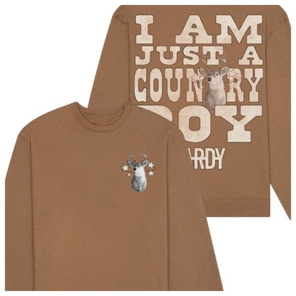 Hardy Official Store Merch I Am Just A Country Boy Crewneck
