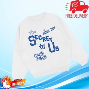 Gracie Abrams Store Merch Tsou Deluxe White Tour Crewneck Gracie Abrams Store Merch Tsou Deluxe White Tour Crewneck